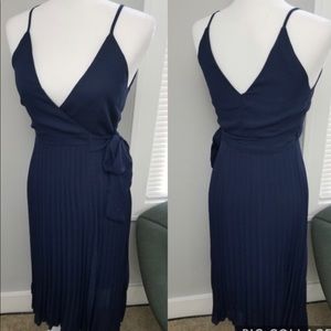 Nasty gal satin please wrap me dress